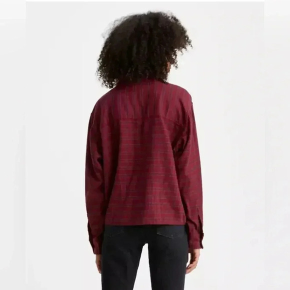 Levi’s Plus Size Levi's Women's Utility Shirt Red Plaid Cropped  Size 3X - Picture 2 of 9